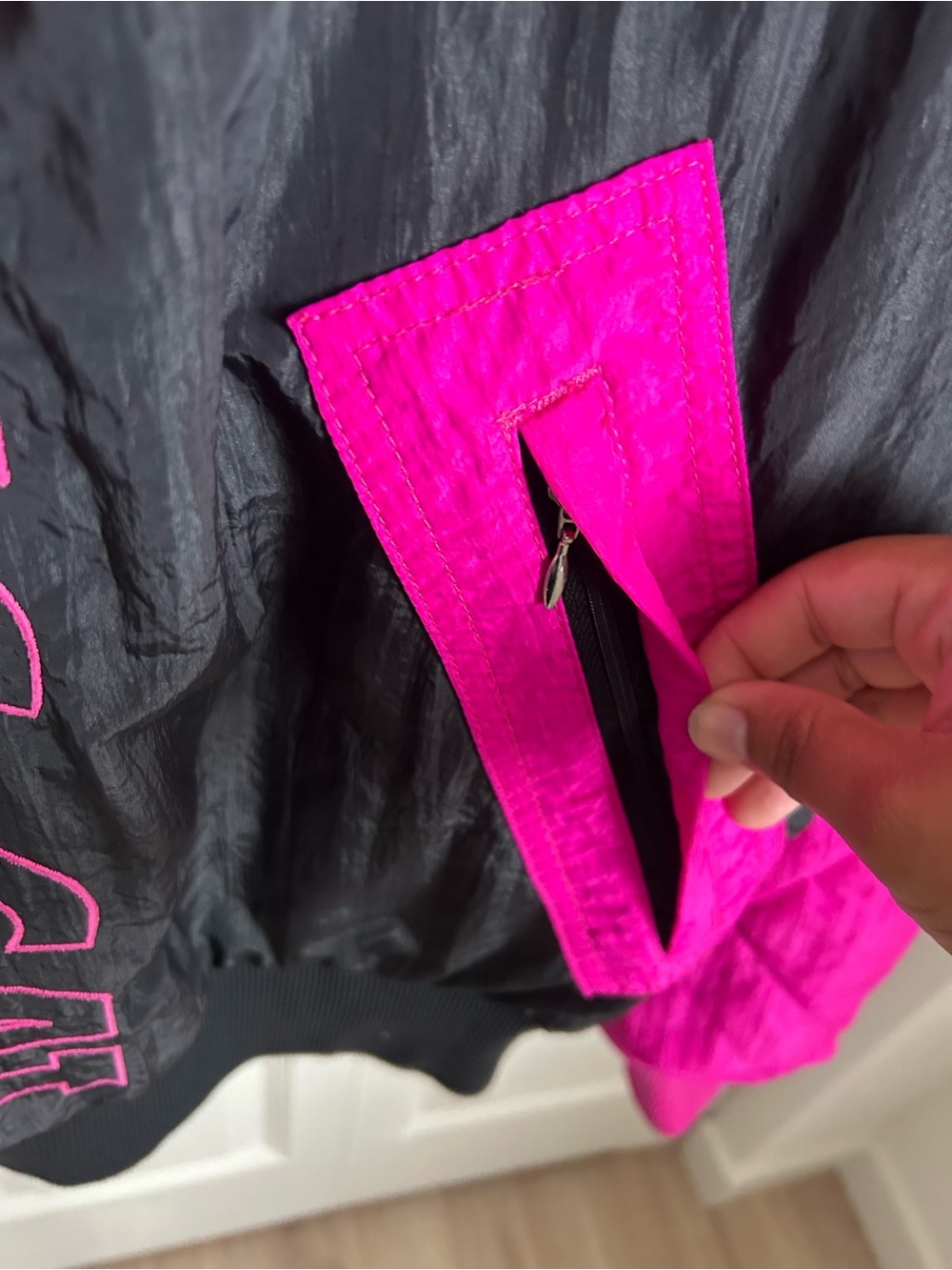 Rare ! Vintage Arctic Cat Pink Black Quilted Jacket - Picture 5 of 6
